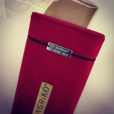 Bratari personalizate - Bratara cu mesaj De neinlocuit in inima mea - argint 925