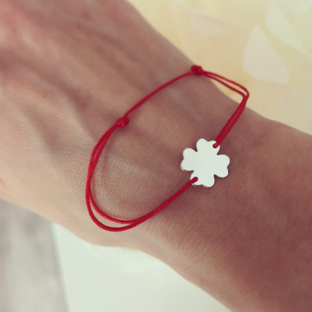 Bratara cu trifoi din argint 925 rodiat [6]