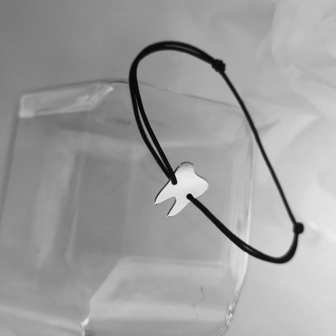 Bijuterii Personalizate - Bratara Dintisor, Argint 925 rodiat