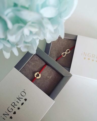 Bratara snur aur 14K banut inima decupata [3]