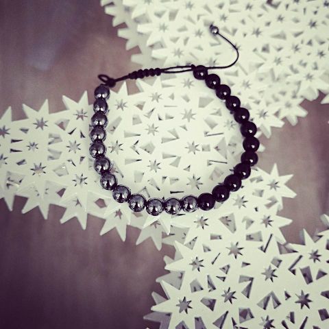 Bratara hematite & onix [1]