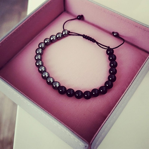 Bijuterii Personalizate - Bratara hematite & onix