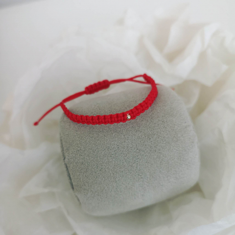 Cadouri Copii - Bratara impletita cu biluta din aur 585