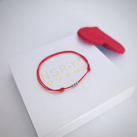 Bratara martisor argint 925 rodiat - 3 bilute [2]