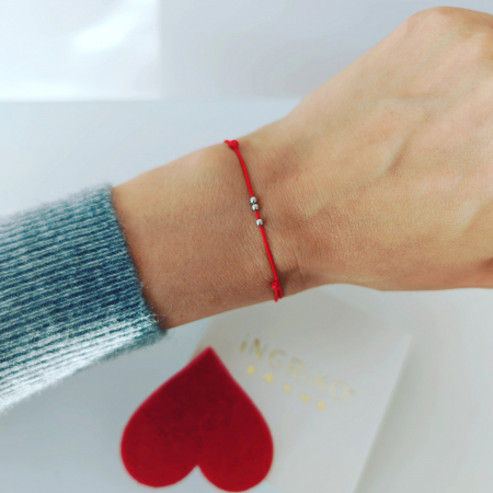 Bijuterii Personalizate - Bratara martisor argint 925 rodiat - 3 bilute
