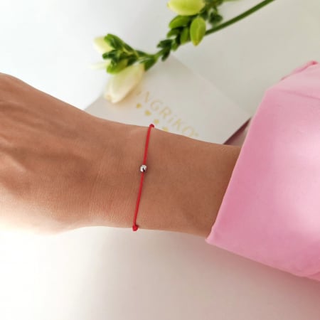 Bijuterii Personalizate - Bratara martisor argint - biluta 4mm