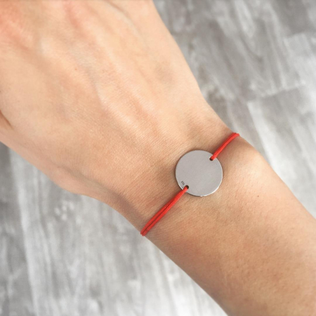 Bratara Personalizata din Argint 925 cu Banut 16mm pentru Tata [1]