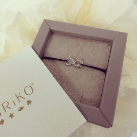 Bratara snur argint 925 cu infinit si cristal [3]