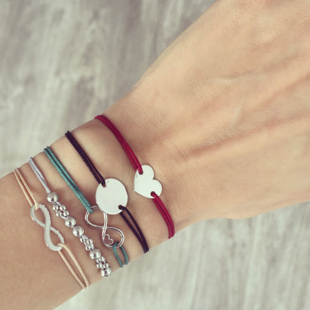 Bratara snur argint 925 iubire infinita [3]