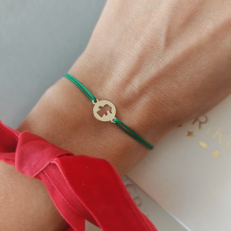 Bratari Dama - Bratara Snur Aur 14K cu Charm Lady