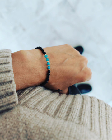 Bratara snur cu bile aur 585 si pietre semipretioase [1]