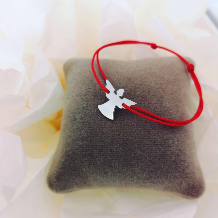 Bratara snur cu inger din argint 925 rodiat [1]