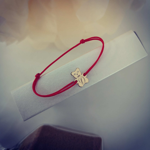 Bratara ursulet, aur galben 14k [2]