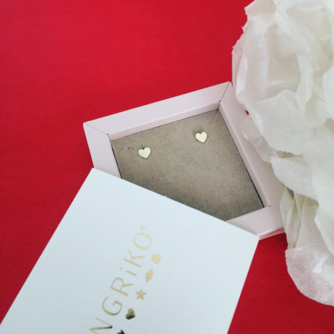 Cercei Amore, aur galben 14K [3]