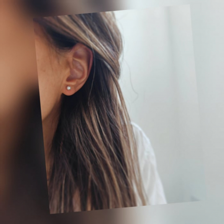 Cercei argint cu perle 4mm [1]