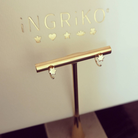 Cercei aur galben Mini Stele [1]