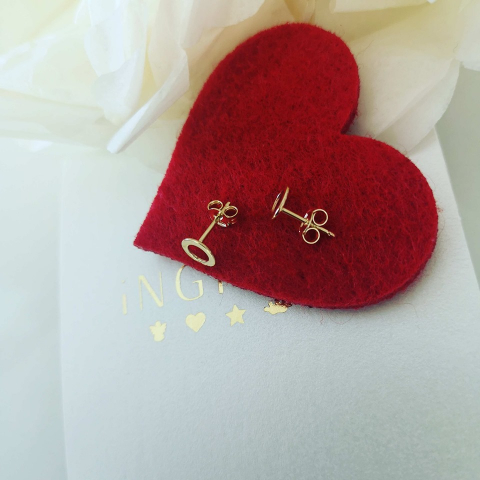 Cercei Circle, Aur galben 14K [2]