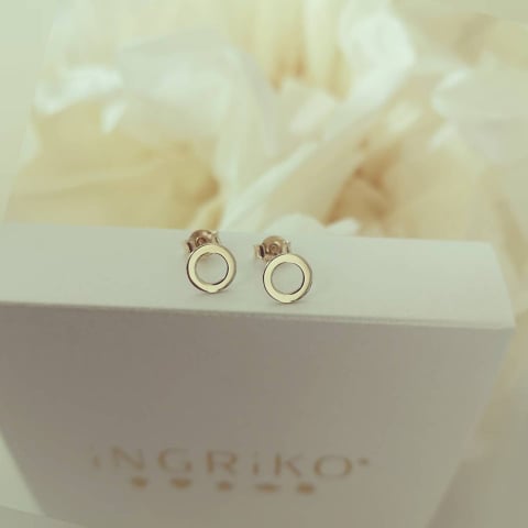 Cercei Circle, Aur galben 14K [1]