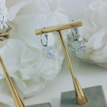Cercei din argint 925 cu silueta fetita [2]