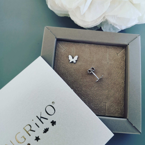 Cercei fluturi, argint 925 rodiat [2]