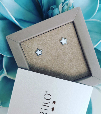 Cercei stele sidef, argint 925 rodiat [1]