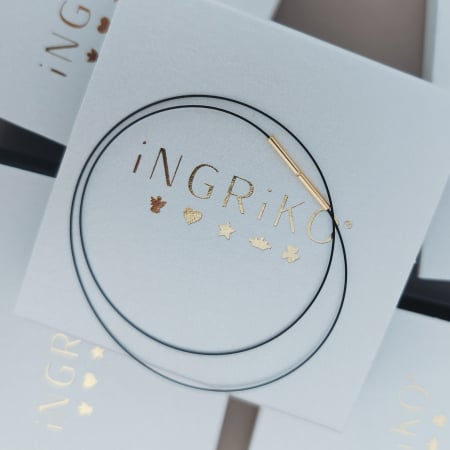 Cadouri pentru iubită din aur și argint - Choker ultra fin colorat cu inchidere din Argint 925 aurit
