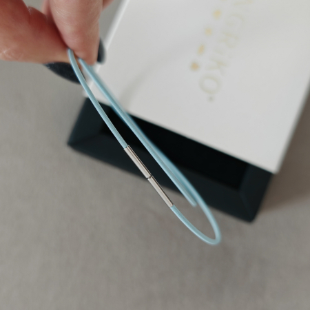 Lantisoare - Colier baby blue tip colan – flexibil si modern