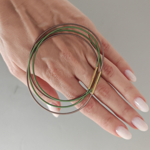 Colier choker tip colan colorat [2]