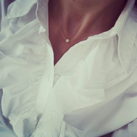 Colier cu Perla aur galben 14K [1]