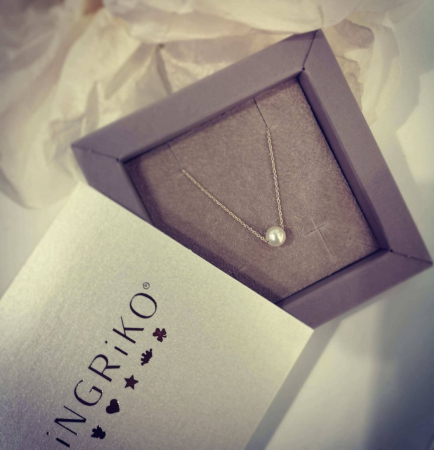 Colier cu Perla aur galben 14K [6]