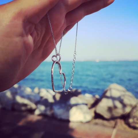 Colier din argint big heart [2]