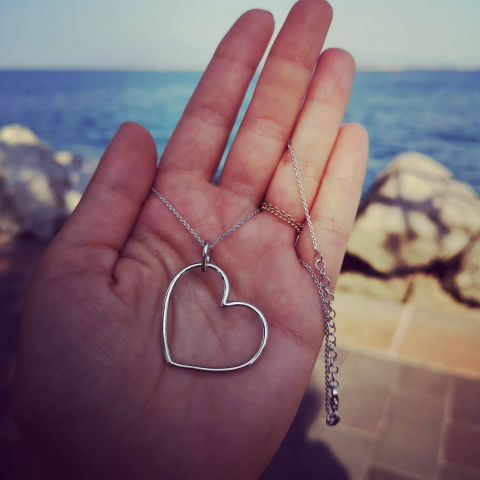 Colier din argint big heart [3]