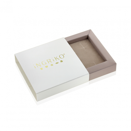 Colier snur reglabil cu pandantiv inima origami din aur 14K [5]