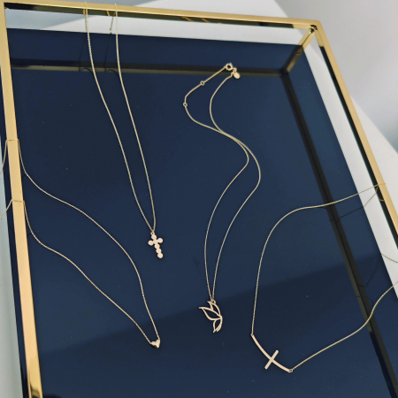 Colier Fluture Aur Galben 14k [2]