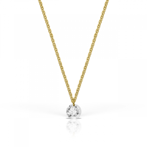 Bijuterii Noi - Colier Naked Diamond, aur 18K