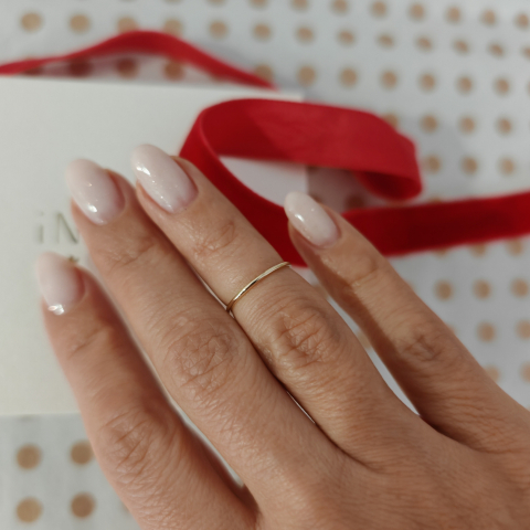 Bijuterii Personalizate - Inel pentru Falanga, Aur Galben 14K