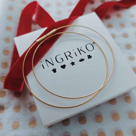 Lantisor Argint - Lantisor 42 cm flexibil - argint 935 placat cu aur galben 18K