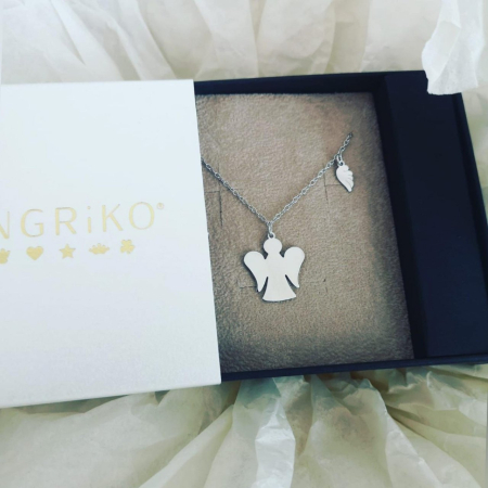 Lantisor argint 925 cu pandantiv ingeras [2]