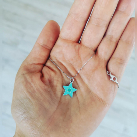 Lantisor argint 925 pentru copii cu steluta [2]
