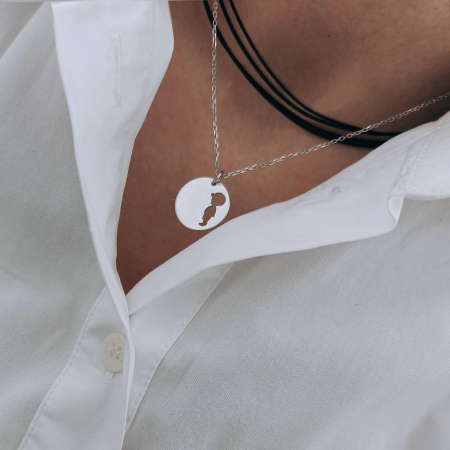Bijuterii Personalizate - Lantisor argint 925 personalizat cu baietel