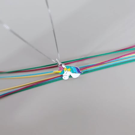 Lantisor din argint 925 pentru fetite - vis de unicorn [1]