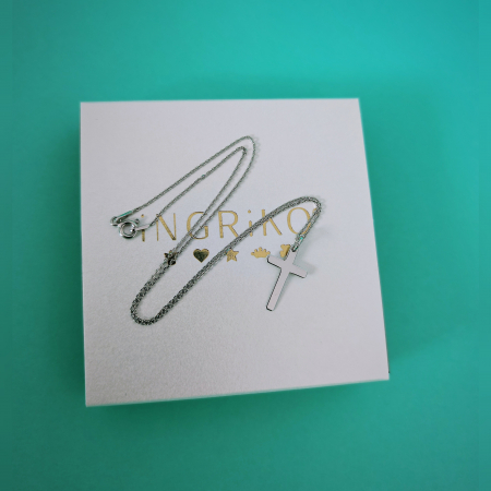 Lantisor Argint cu Cruciulita 40 cm [1]