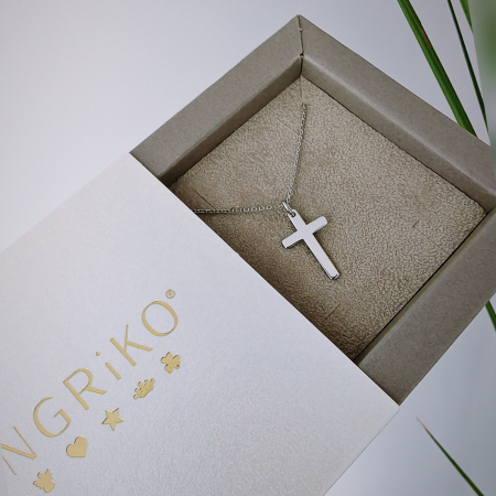 Lantisor Argint cu Cruciulita 40 cm [2]