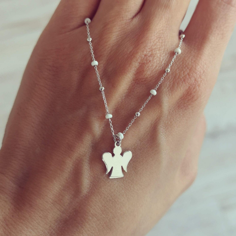 Lantisor Argint cu ingeras [2]