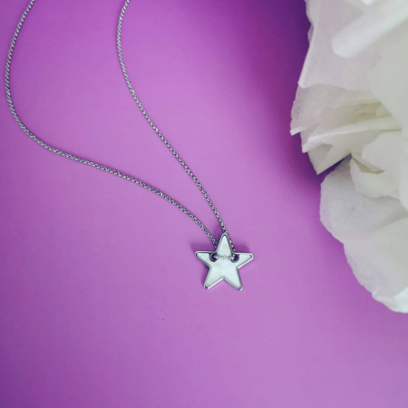 Lantisor Argint Rodiat 925 Stea Sidef [1]