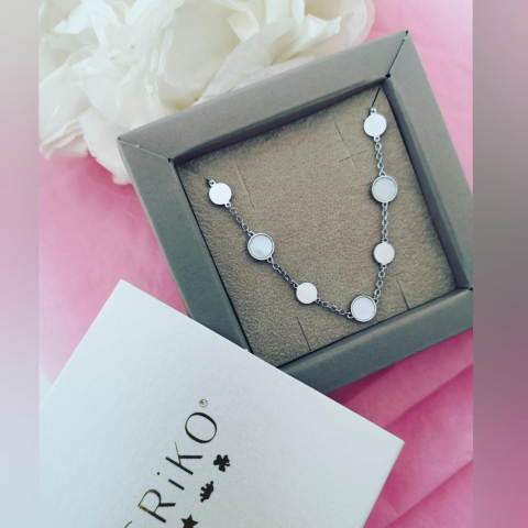 Cadouri pentru cea mai buna prietena - Lantisor argint 925 cu banuti tip salba