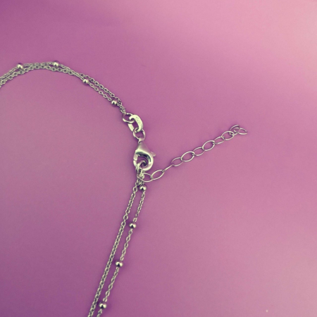 Lantisor dublu din argint 925 cu stea si luna [3]