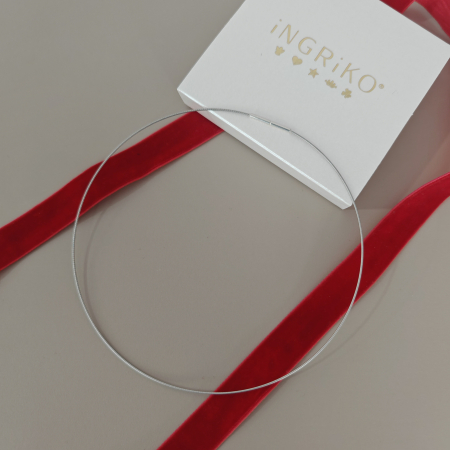 Lantisoare - Lantisor flexibil din argint 925 rodiat – stil choker 35 cm