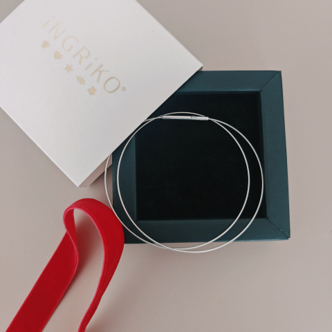 Lantisor Argint Femei - Lantisor tip colan flexibil din argint 925 rodiat, 42 cm