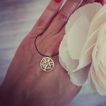 Choker aur - Pandantiv Copacul Vietii Aur 14K